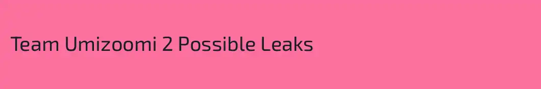 Team Umizoomi 2 Possible Leaks